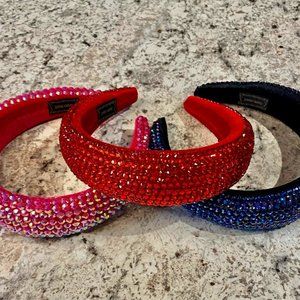 Bundle of 3 Headbands - Handmade with Rhinestones